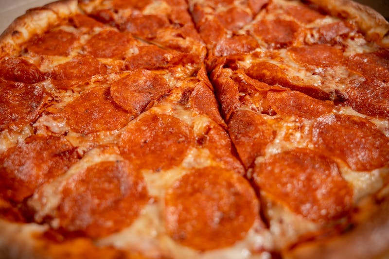 Pepperoni Fire Pizza loaded with crispy pepperoni
